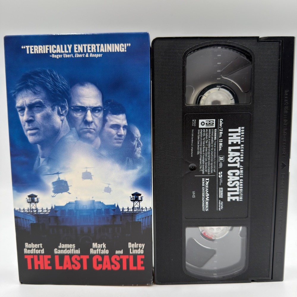 The Last Castle VHS Robert Redford James Gandolfini DreamWorks 2001 Action Movie